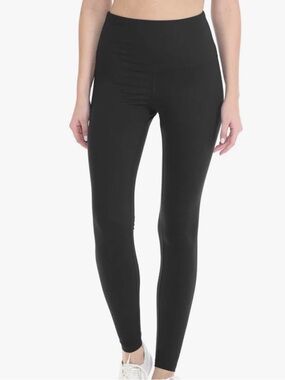Leggings Depot Women's Black High-Waist Performance Leggings